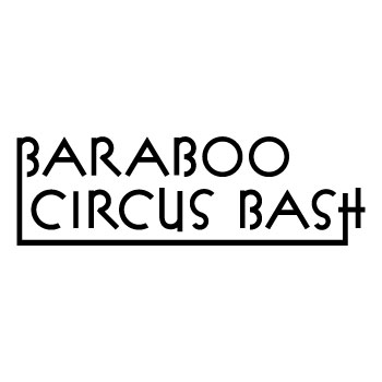 A wordmark that states Baraboo Circus Bash