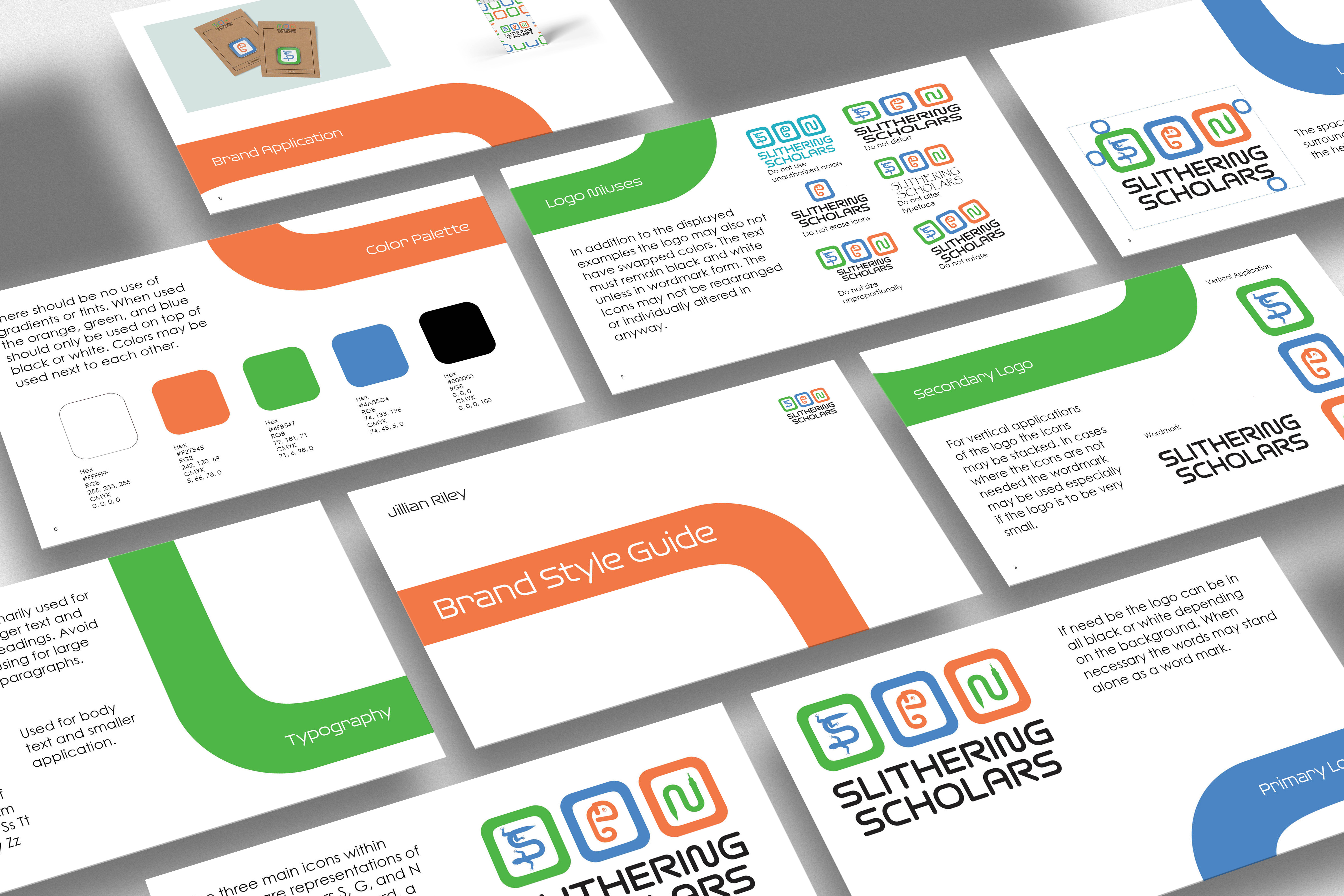 various brand guide images